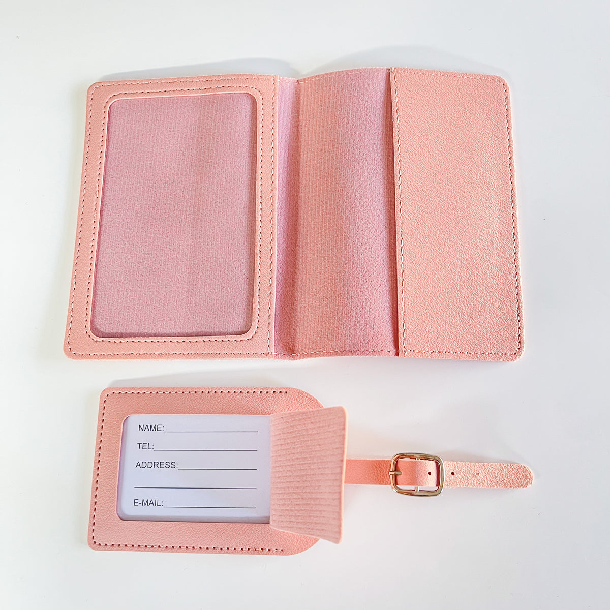 Passport cover & luggage tag set Australian animal designs Wombat Laser