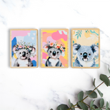 Koala Magnet - Abstract Multicolours