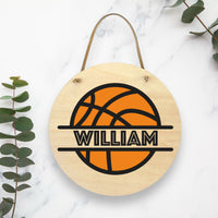 Basketball name sign