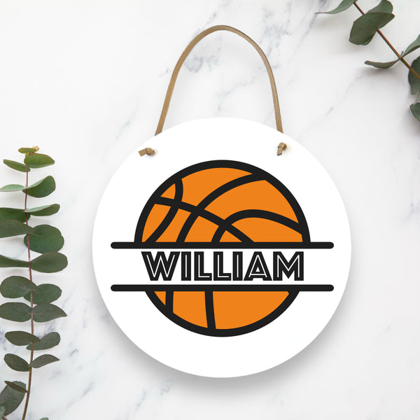 Basketball name sign