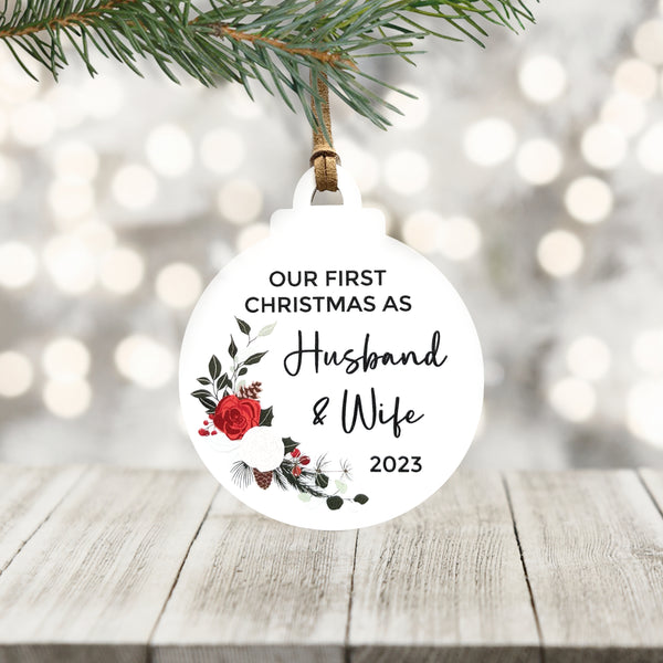 First Christmas as Husband & Wife ornament