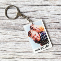 Personalised photo keyring - Father's Day gift