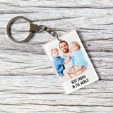 Personalised photo keyring - Father's Day gift