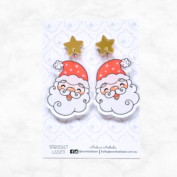 Christmas Santa Claus earrings