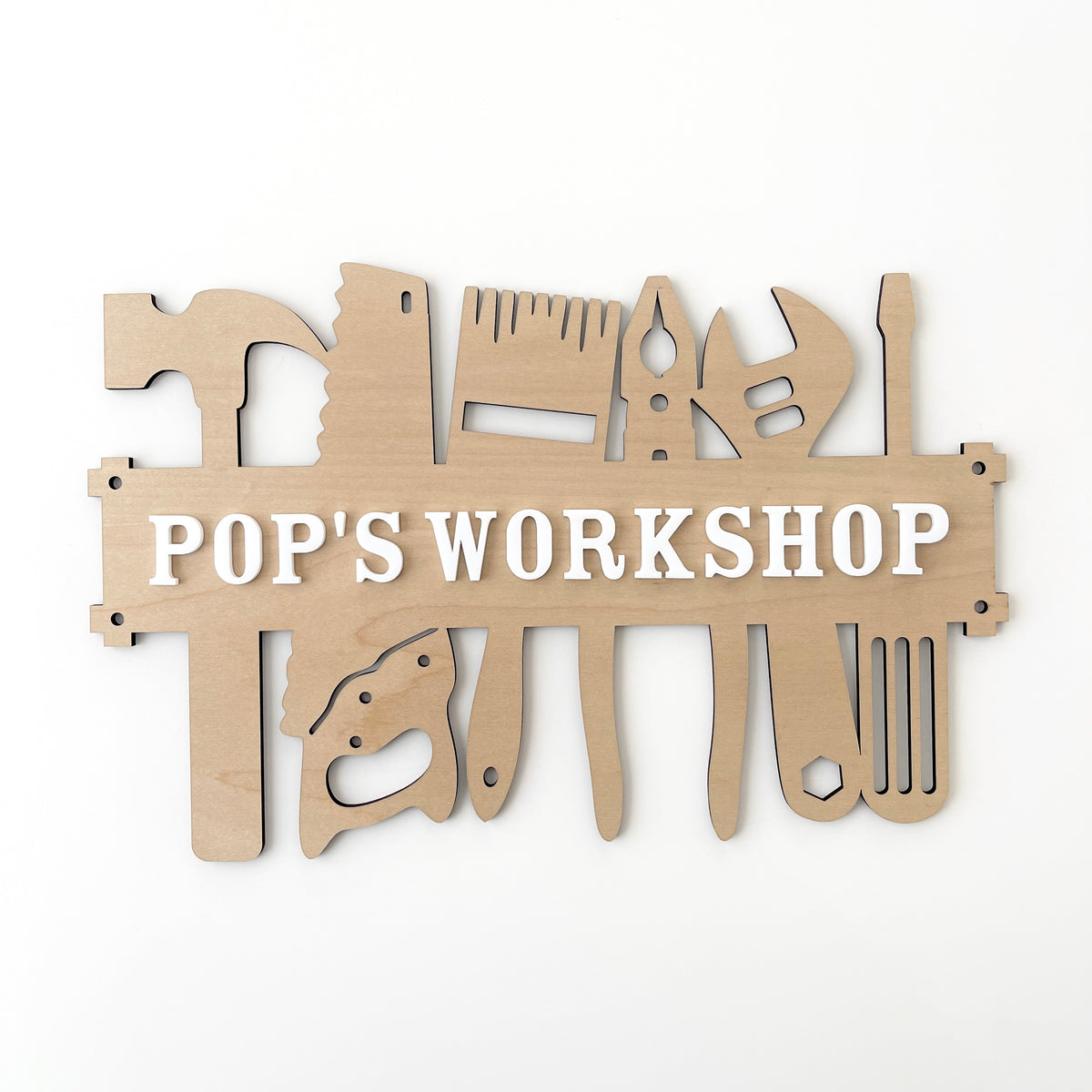Personalised tools wall sign – Wombat Laser