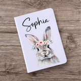 Personalised bunny A6 notebook