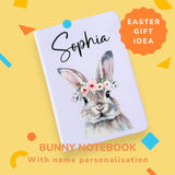 Personalised bunny A6 notebook