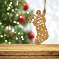 Christmas stocking ornament