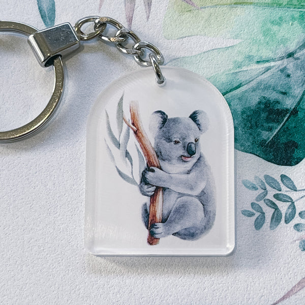 Australian wildlife keychains - arch shape – Wombat Laser