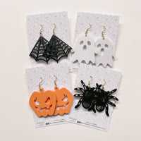 Halloween pumpkin dangle earrings