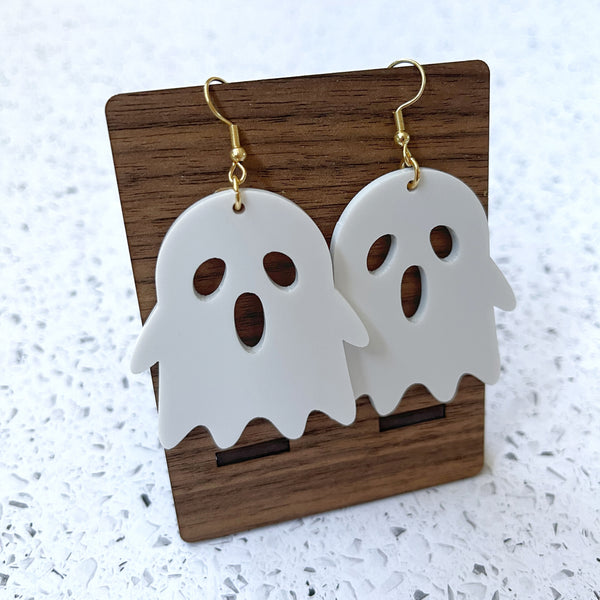 Halloween ghost dangle earrings