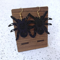 Halloween tarantula dangle earrings
