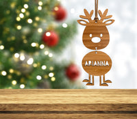 Swinging Rudolph reindeer Christmas ornament
