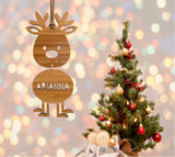 Swinging Rudolph reindeer Christmas ornament