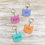 Personalised kitty cat keychain