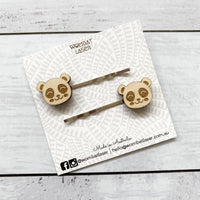 Panda hair pins