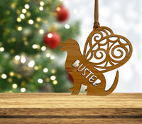 Dog with wings Christmas ornament