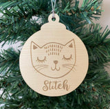 Kitty cat Christmas ornament