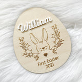 Personalised first Easter plaque