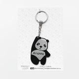 Personalised panda keyring