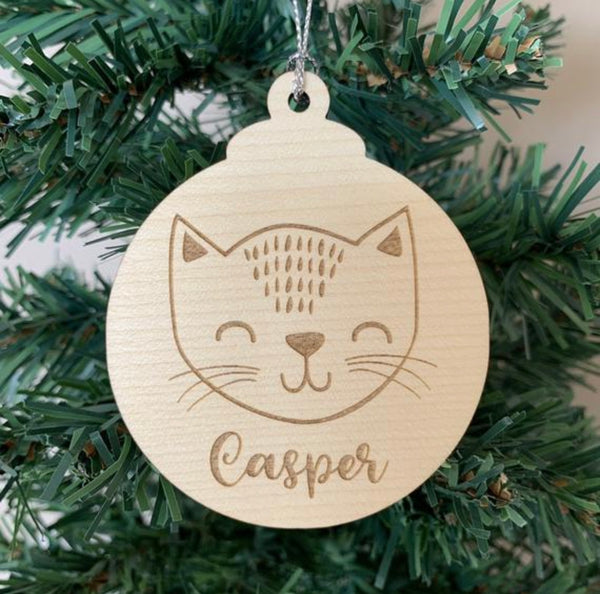 Kitty cat Christmas ornament