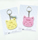 Cat bag tag / keyring / bag charm / school bag tag