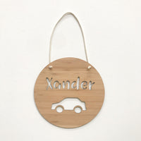 Car name plaque/wall hanging - 19cm or 29cm