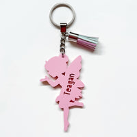 Personalised fairy bag tag / acrylic keyring